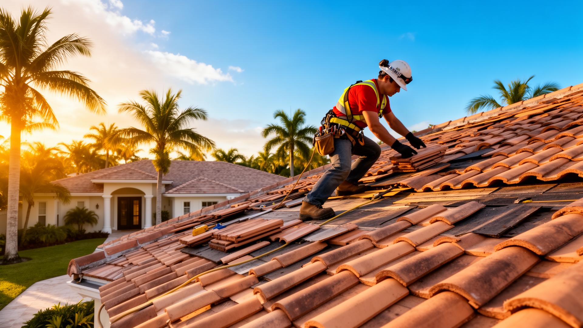 Roof installation in Miami